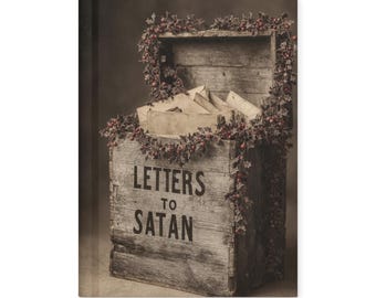 Vintage Victorian Letters to Satan Gothic Notebook Dark Christmas Occult Journal