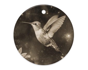 Vintage Hummingbird Ornament Victorian Bird Christmas Decor