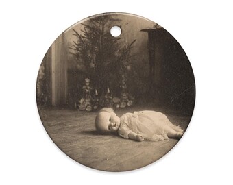 Vintage Victorian Abandoned Doll Christmas Gothic Ornament Dark Holiday Haunted Decor