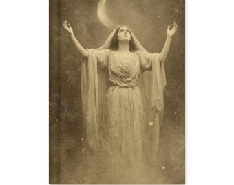 Vintage Victorian Pagan Moon Goddess Journal