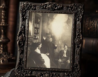 Victorian Seance Manifestation Gothic Paranormal Occult Spirit Energy Witch Art Print  Wall Decor