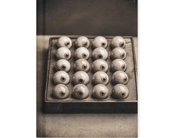 Vintage Victorian Gothic Glass Eyeballs Display Notebook