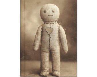Vintage Victorian Gothic Voodoo Doll Notebook