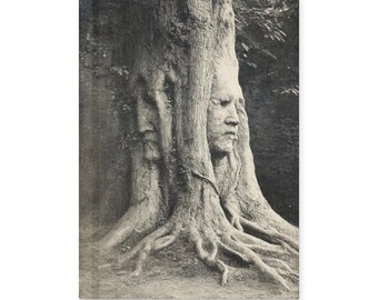 Tree Face Notebook Gothic Forest Spirit Antique Nature Journal