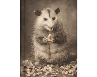 Vintage Opossum Candy Corn Notebook Halloween Journal