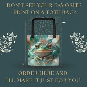 Custom Gothic Tote Bag • Choose Any Print from My Shop • Celestial Witchy Canvas Bag • Dark Academia Aesthetic Gothic Tote