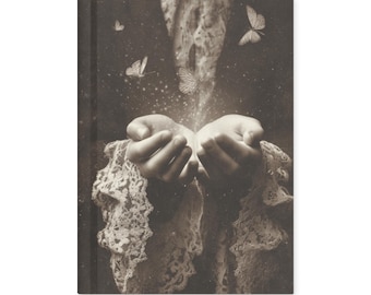 Vintage Victorian Magical Butterfly Hardcover Writing Journal