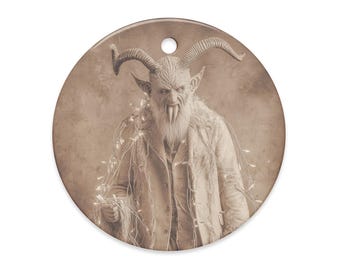 Victorian Krampus Gothic Christmas Ornament Creepy Yule Holiday Decor