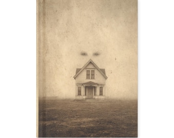 Vintage Victorian Haunted House Notebook Creepy Gothic Journal