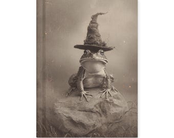 Vintage Victorian Witch Frog Halloween Journal