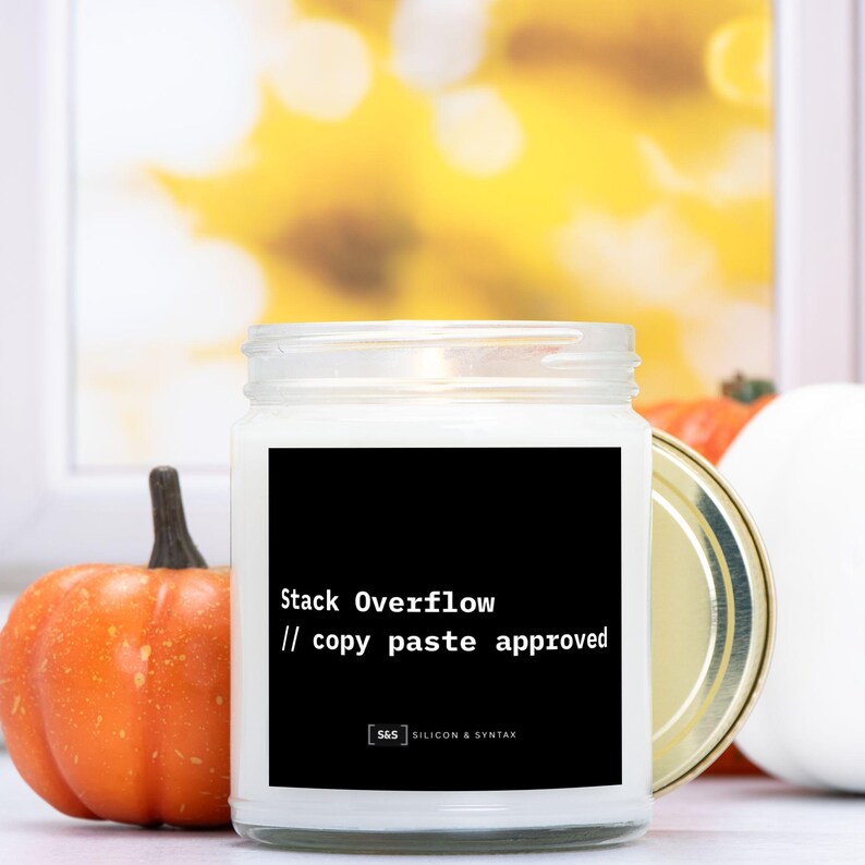 Programmer Candle – Stack Overflow Desk Decor, Nerd Gift image 5