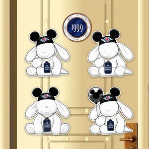 Personalisierter DisneyCruise Handtuch Hase Kühlschrankmagnet, Mickey Ohr Hut CustomShape Magnet, Stateroom Tür DieCut Magnet, Miller Familie Kreuzfahrt