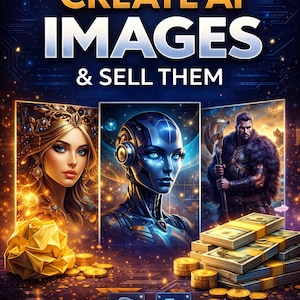 AI Image Creation Guide | Midjourney & Leonardo AI for Beginners | Create and Sell Digital Art-PDF