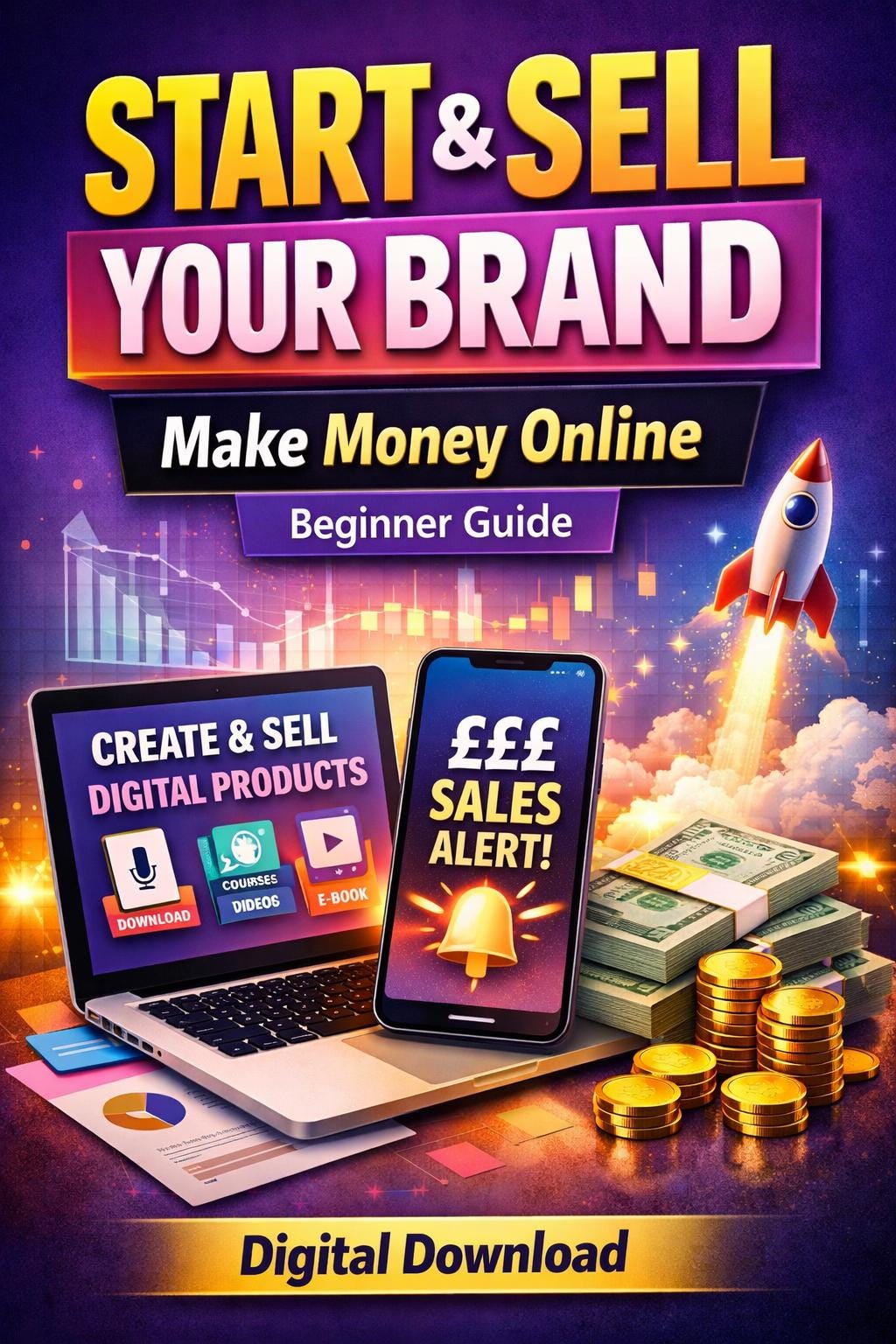 Digital Download Guid Build Your Brand Online Guide | AI Business Blueprint for Beginners ...