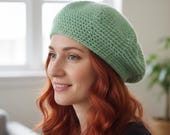 Crochet Beret Pattern PDF | Classic Crochet Beret Hat | Cinnamon Beret Crochet Pattern | French Beret Crochet | Womens Crochet Hat