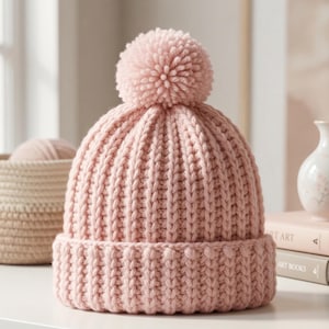 Ribbed Crochet Baby Hat Pattern Easy Beanie | Kids Crochet Hat Pattern PDF | Newborn Toddler Beanie Pattern | Beginner Crochet Hat