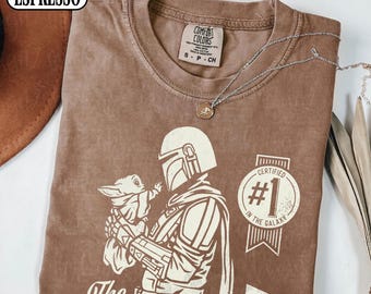 Comfort Color Dadalorian T-Shirt, Mandalorian Grogu Dadalorian Shirt, Star Wars The Mandalorian This is The Way Tee