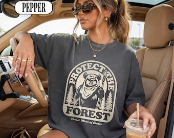 Comfort Ewok Protect The Forest Shirt, Star Wars Ewok Shirt Vintage, Forest Moon of Endor Protect Environment Tee, Retro Star Wars Fan Gift