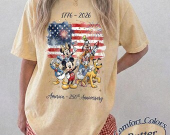 Comfort Colors Disney Anniversary Shirt, Matching Disneyworld Tee, Retro Mickey Minnie Married Since Shirt, Disneyland Vacation Gift
