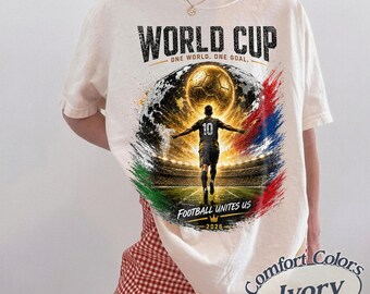 Comfort Colors World Cup 2026 T-Shirt, International Football Pride Gift Soccer Supporter 2026