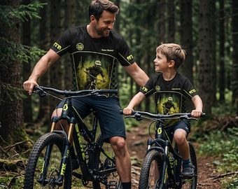 Camiseta familiar de ciclismo de montaña, maillot MTB personalizado con nombre, camiseta de ciclismo, regalo para ciclistas de descenso, ropa de ciclismo todoterreno para hombres y mujeres.