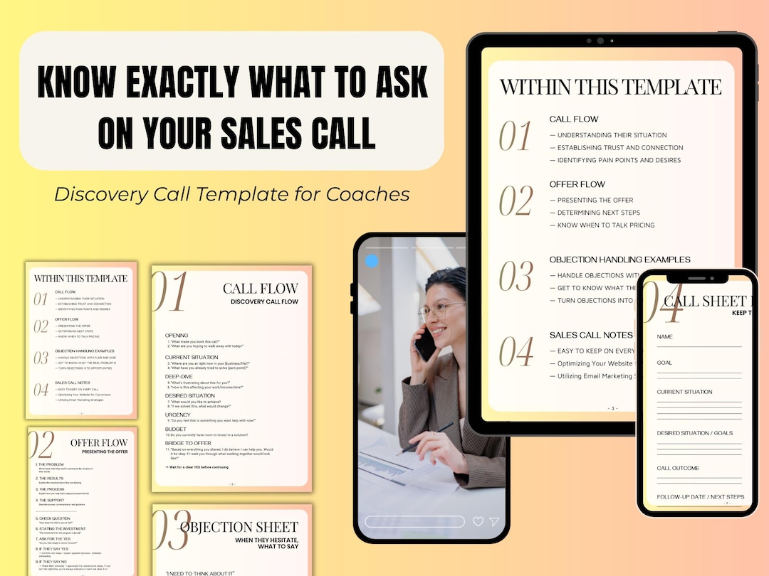 Discovery Call Template for Coaches | Sales Call Script | Coaching ...