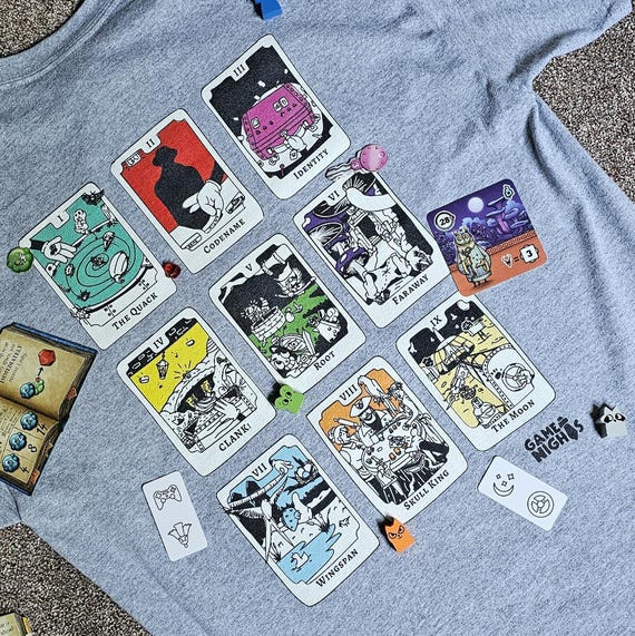 Game Knight Tarot Card Back Design | Board Game Apparel (100% Cotton)