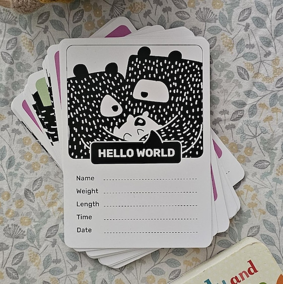 Baby Bear Milestone Cards Digital Download