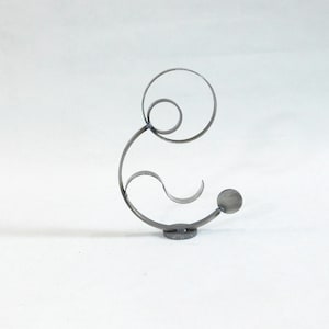 Modern Abstract metal ring sculpture