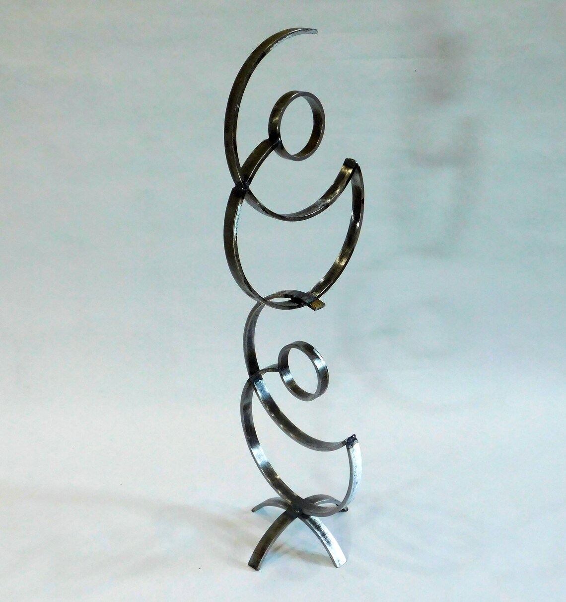 Modern Abstract Metal Ring Sculpture Etsy