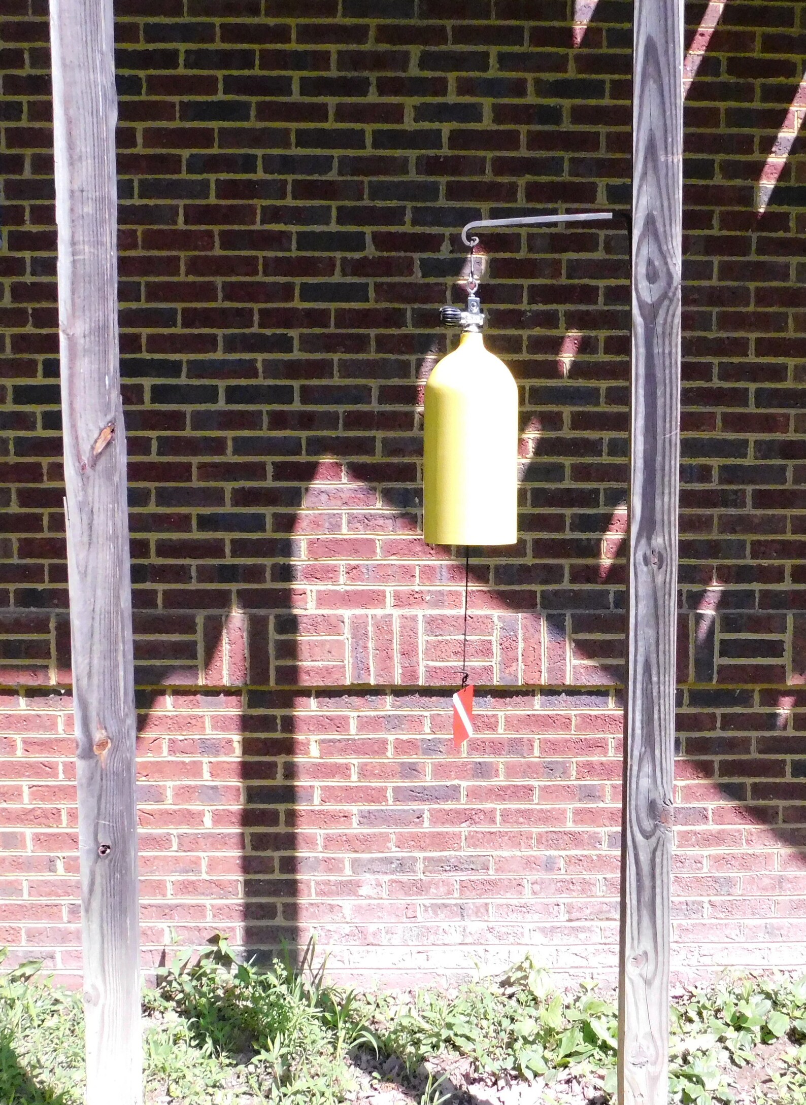 Vintage Scuba tank bell or wind chime Etsy
