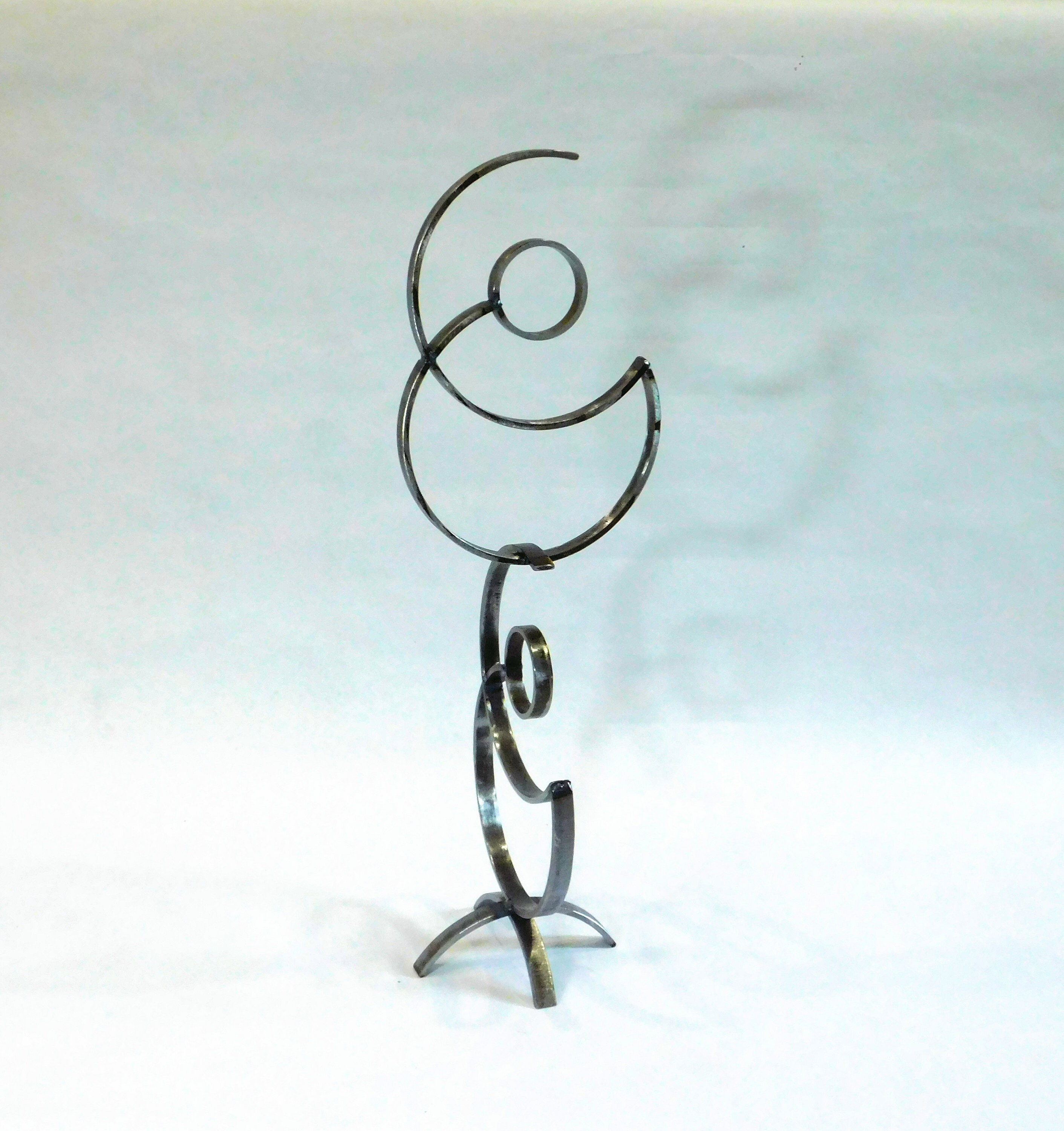 Modern Abstract Metal Ring Sculpture Etsy