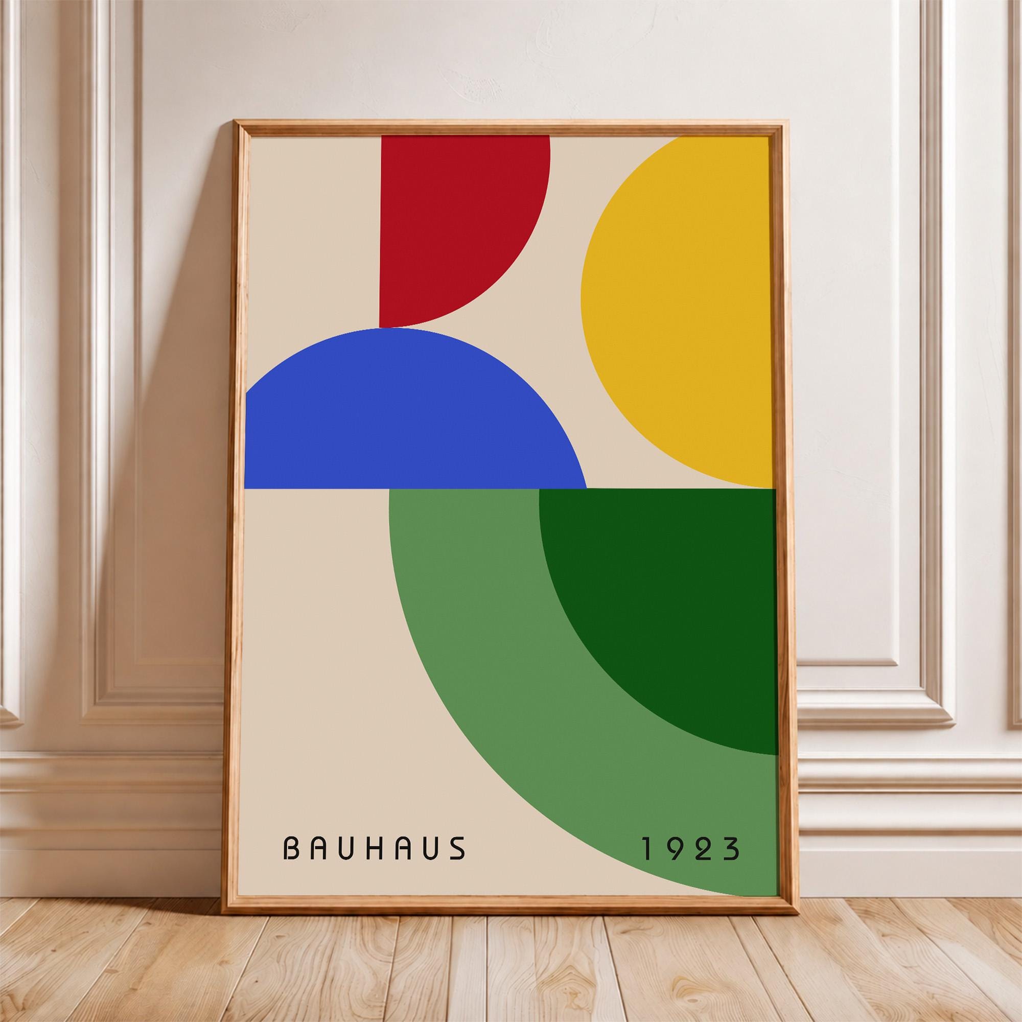 Bauhaus Exhibition Poster 1923, Mid-century Modern Wall Art Print