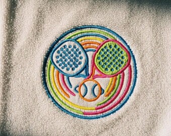 Personalized Embroidered Padel Embroidered Gym Towel - Training Towel with Custom Name