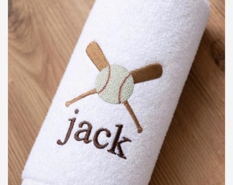 Personalized Embroidered baseball Embroidered Gym Towel - Training Towel with Custom Name