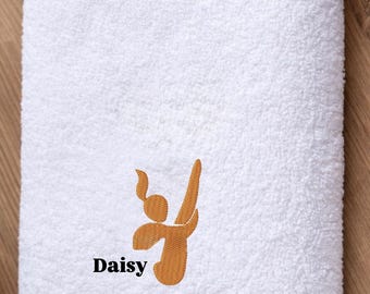 Personalized Hot Yoga Towel - Embroidery Embroidered Fitness Gift