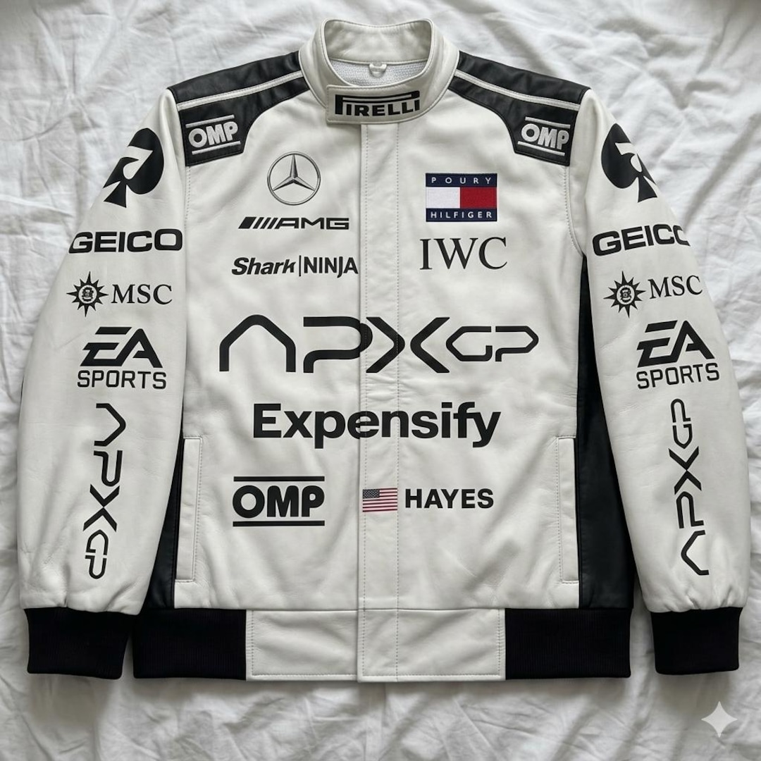 Handmade APXGP F1 Racing Bomber Jacket, Brad Pitt Inspired Formula ...