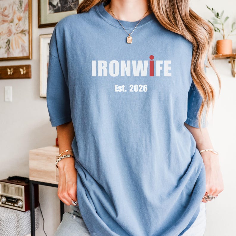 Comfort Colors Future Ironwife Shirt, Triathlon Wife Shirt, Funny Ironman Support Tee, Triathlon Partner Gift, Future Mrs Shirt image 4