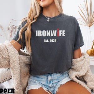 Comfort Colors Future Ironwife Shirt, Triathlon Wife Shirt, Funny Ironman Support Tee, Triathlon Partner Gift, Future Mrs Shirt image 7