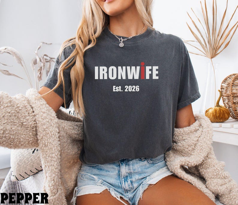 Comfort Colors Future Ironwife Shirt, Triathlon Wife Shirt, Funny Ironman Support Tee, Triathlon Partner Gift, Future Mrs Shirt image 7
