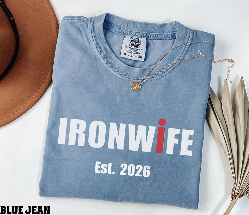 Comfort Colors Future Ironwife Shirt, Triathlon Wife Shirt, Funny Ironman Support Tee, Triathlon Partner Gift, Future Mrs Shirt image 2