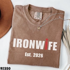 Comfort Colors Future Ironwife Shirt, Triathlon Wife Shirt, Funny Ironman Support Tee, Triathlon Partner Gift, Future Mrs Shirt image 3