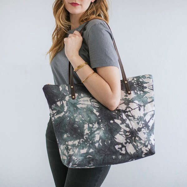 Zip Tote Weekender Hand Dyed