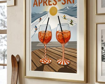 Après Ski Aperol Spritz – Winter Wall Art