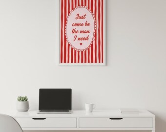 Solo ven y sé el hombre que necesito – Arte mural con letra de Olivia Dean