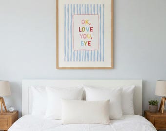 OK, te amo, adiós – Arte mural con letra de Olivia Dean