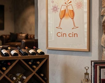 Cin Cin – Arte mural para celebrar el champán