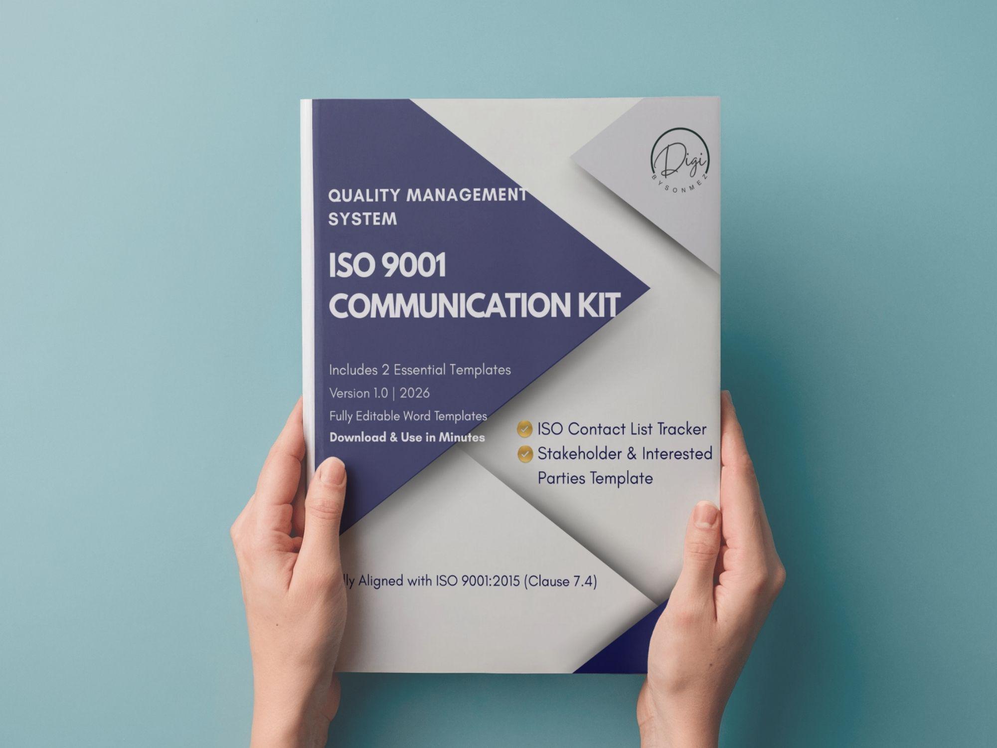 ISO 9001 Communication Plan Excel | Interested Parties Template ...