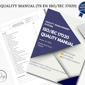 ISO 17020 Quality Manual Template | Editable Audit Ready Documentation for Inspection Bodies