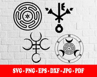 Hecate Sigil Symbol, 4 Pack (Digital Download)
